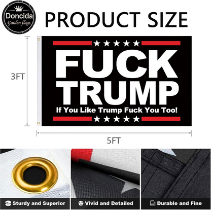 3x5 Foot Funny Statement Flag – Vivid Color Outdoor Banner with Double Stitched Edges & Durable Brass Grommets