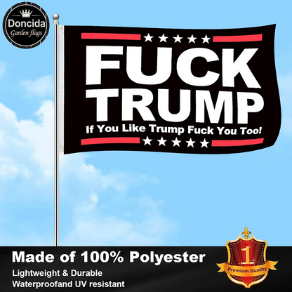 3x5 Foot Funny Statement Flag – Vivid Color Outdoor Banner with Double Stitched Edges & Durable Brass Grommets