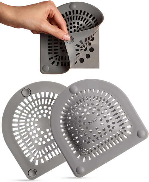 Hair Catcher Shower Drain Strainer – Reusable Sink & Shower Drain Filter for Easy Hair Removal