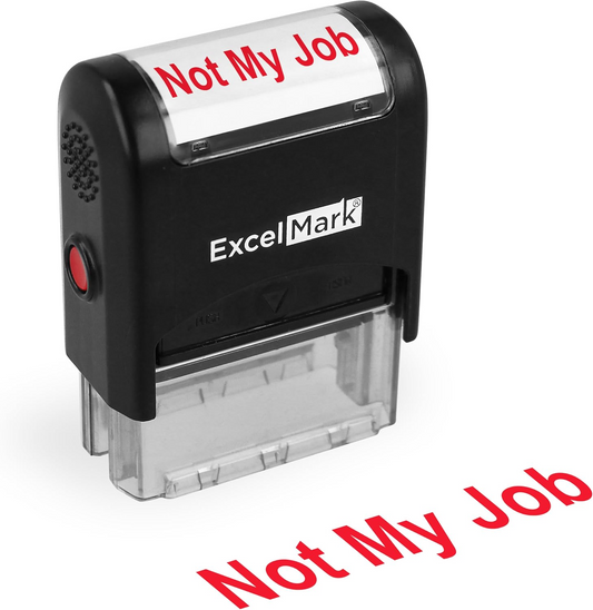 Self-Inking Novelty Message Stamp – Funny Office Rubber Stamp with Red Ink for Documents, Crafts & Organization