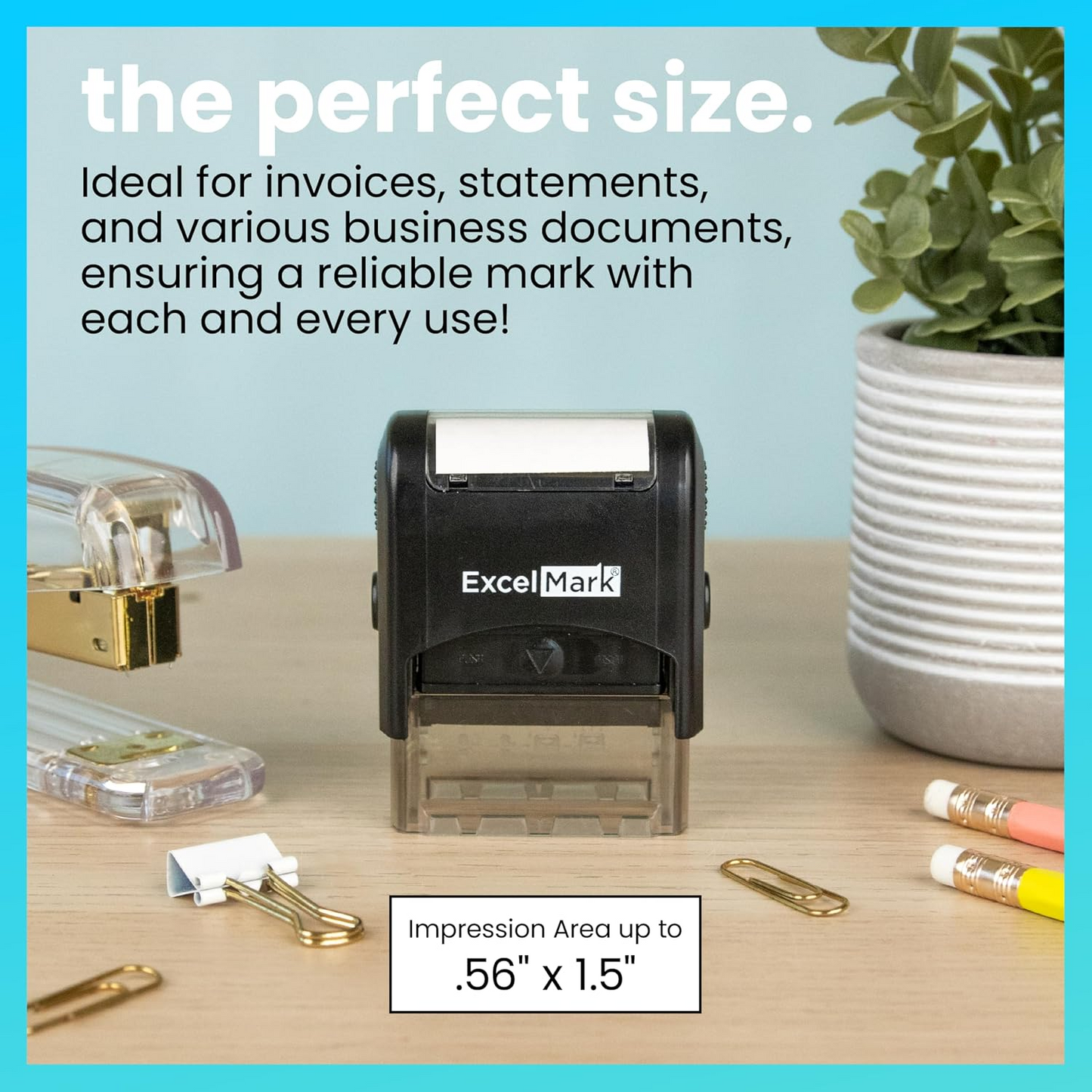 Self-Inking Novelty Message Stamp – Funny Office Rubber Stamp with Red Ink for Documents, Crafts & Organization
