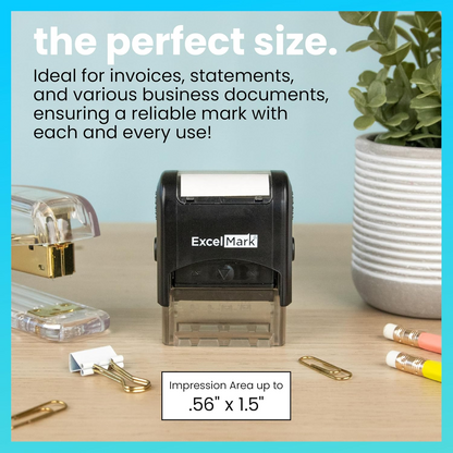 Self-Inking Novelty Message Stamp – Funny Office Rubber Stamp with Red Ink for Documents, Crafts & Organization