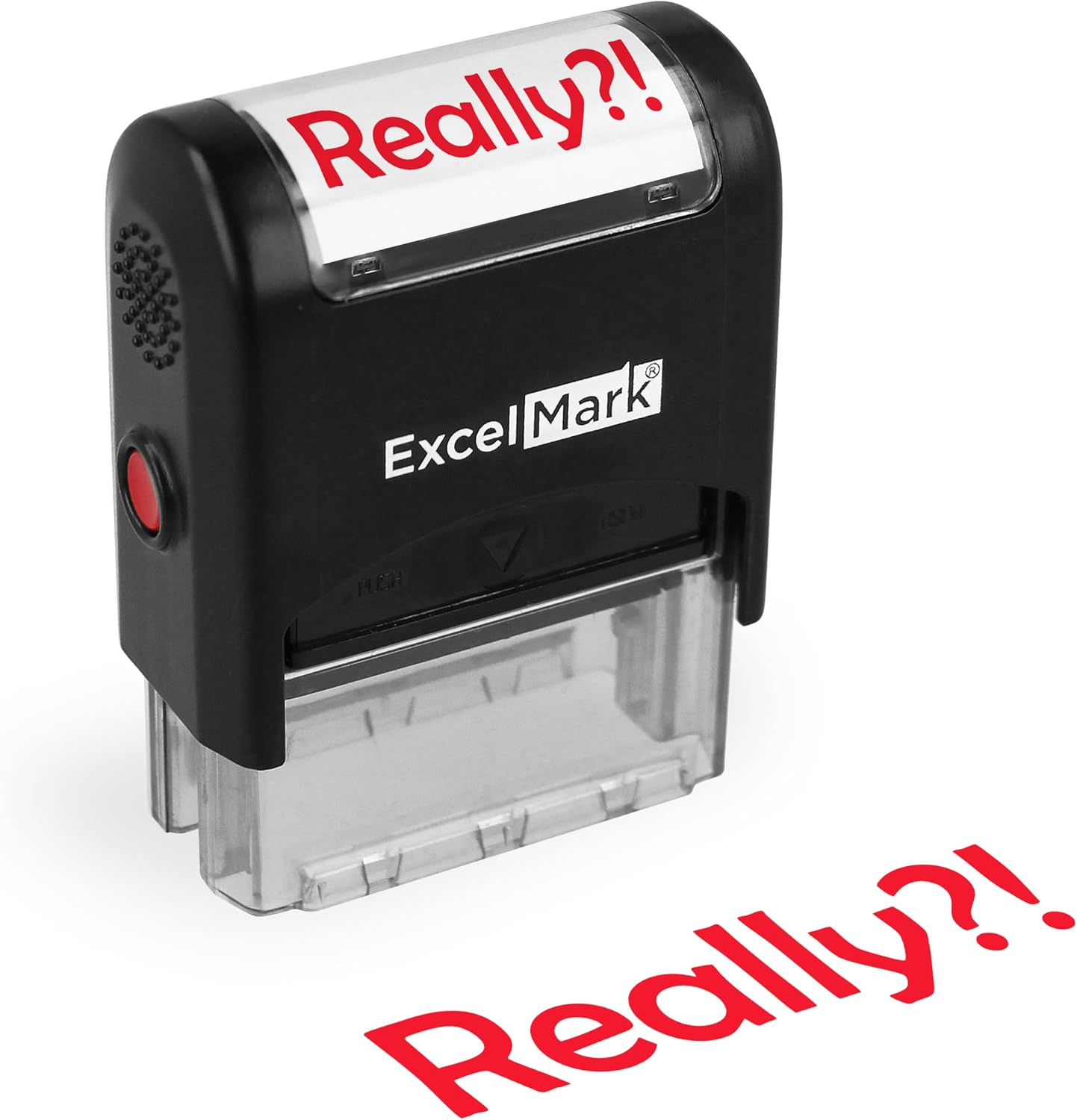 Self-Inking Novelty Message Stamp – Funny Office Rubber Stamp with Red Ink for Documents, Crafts & Organization